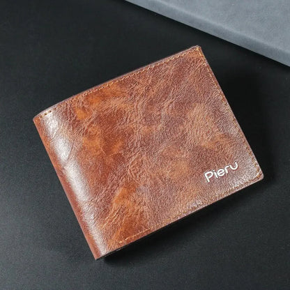 Men Purse Black Coin Wallet Male Business Id Cards Holder Pu Leather Multiple Slot Casual Large Capacity Dollar Coin Money Bags